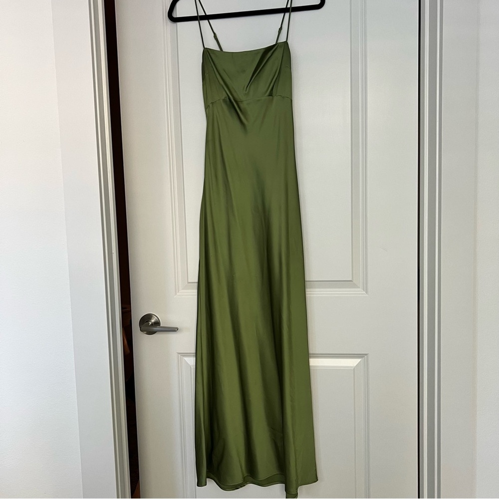 Abercrombie Satin Cowl Back Dress